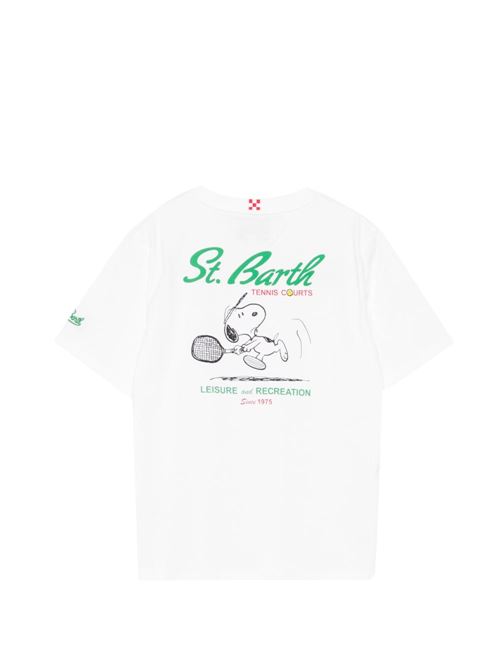 T-shirt bambino MC2 Saint Barth bianca con stampa MC2 SAINT BARTH Kids | PORTLAND JR02653L